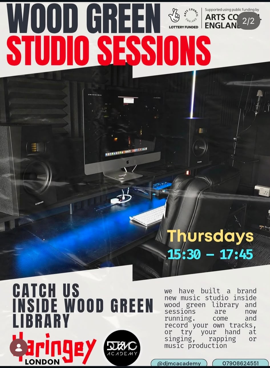 Wood Green Library studio sessions